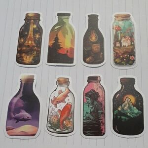 Images In Jars Sticker Collection